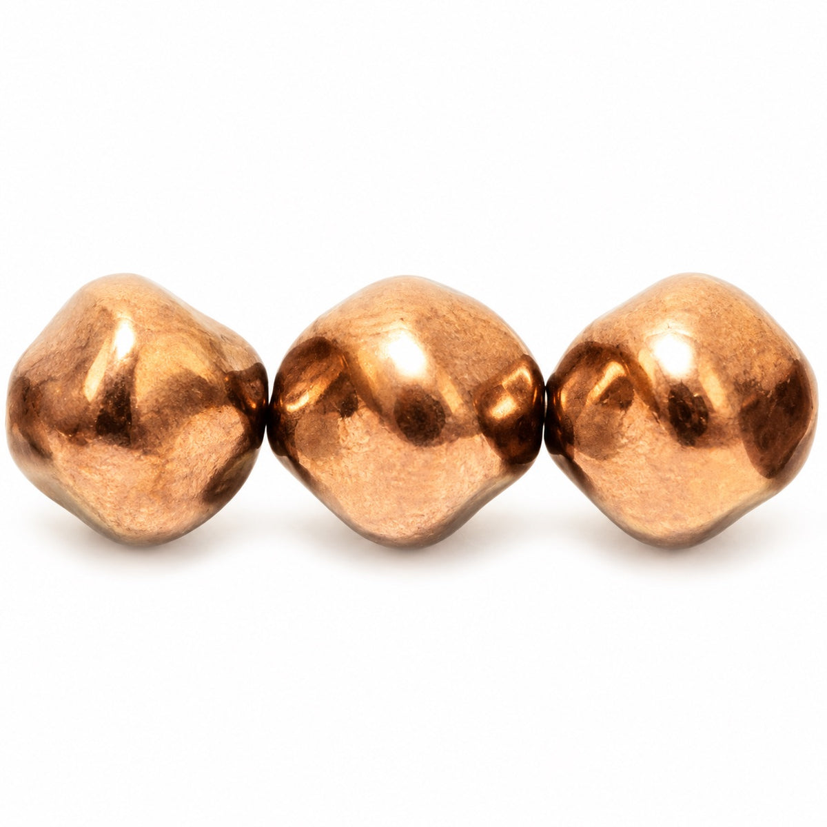 Twised Beads, Black Bronze (23980-14415), Glass, Czech Republic