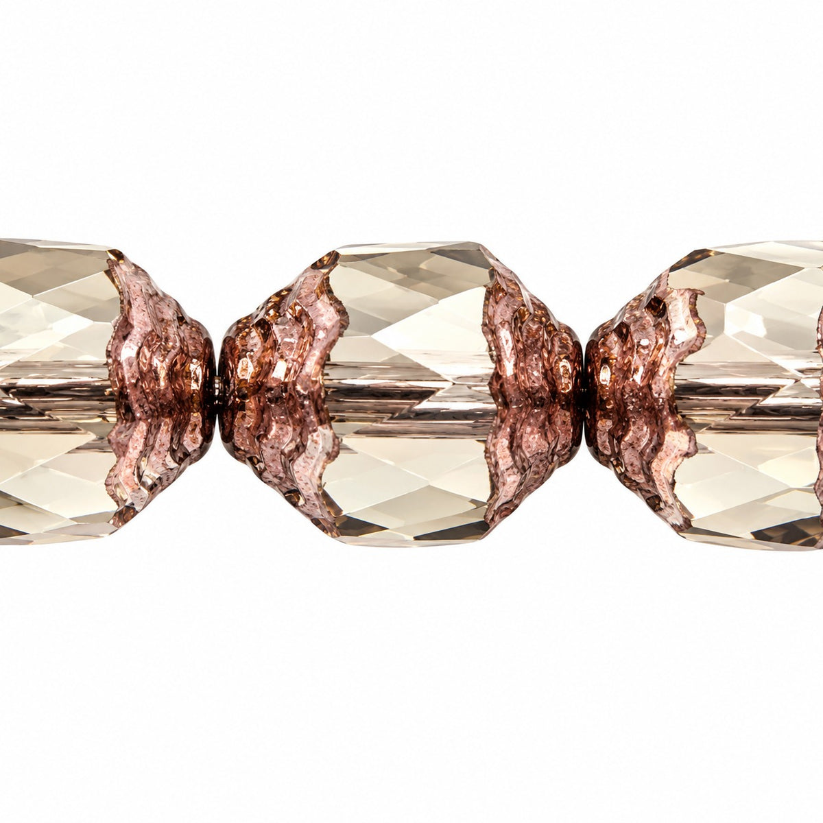 Special Cut Faceted Fire Polished Beads, Gray Bronze (40010-14415), Glass, Czech Republic