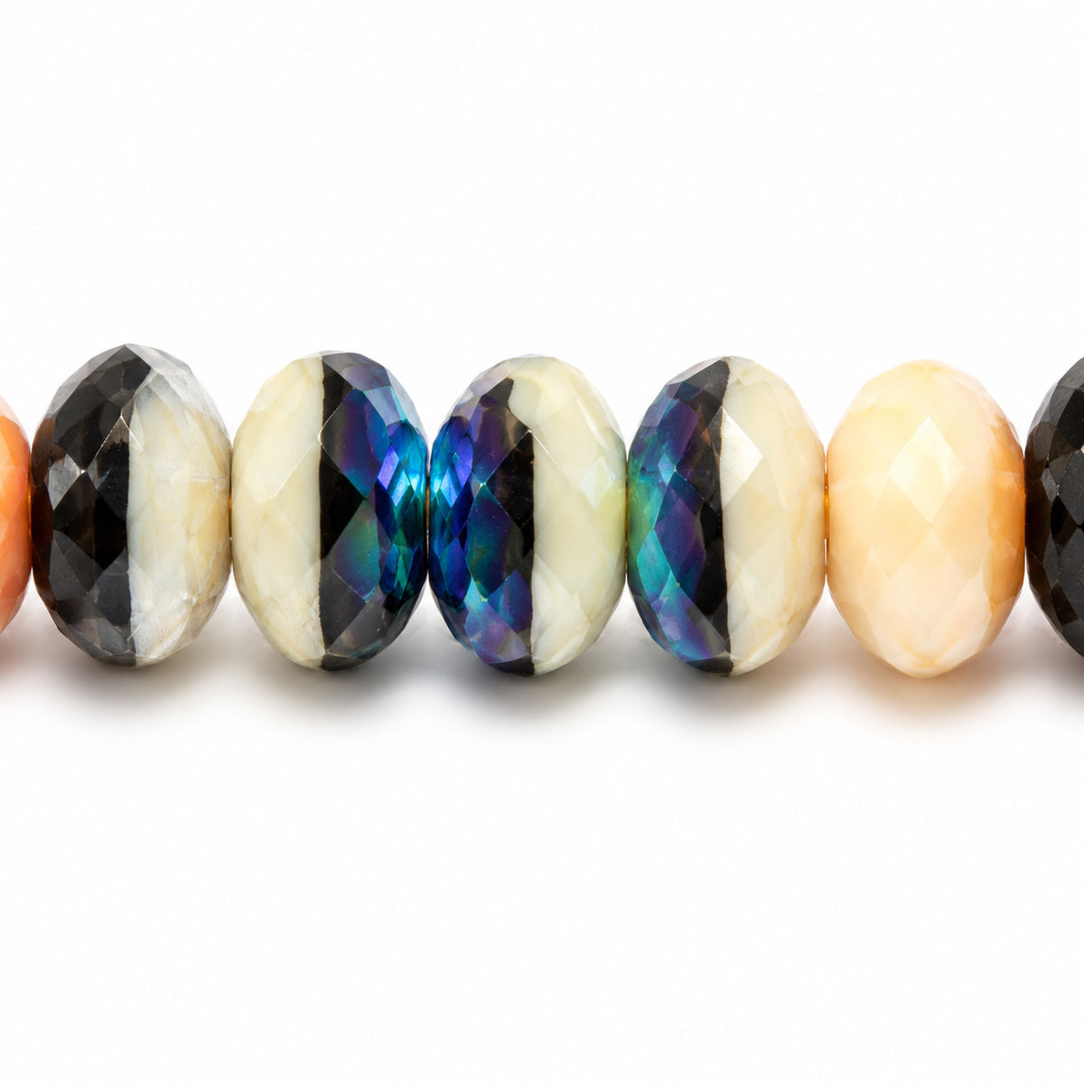 Special Cut Faceted Fire Polished Beads, Gc002 Ab (gc002-28701), Glass, Czech Republic