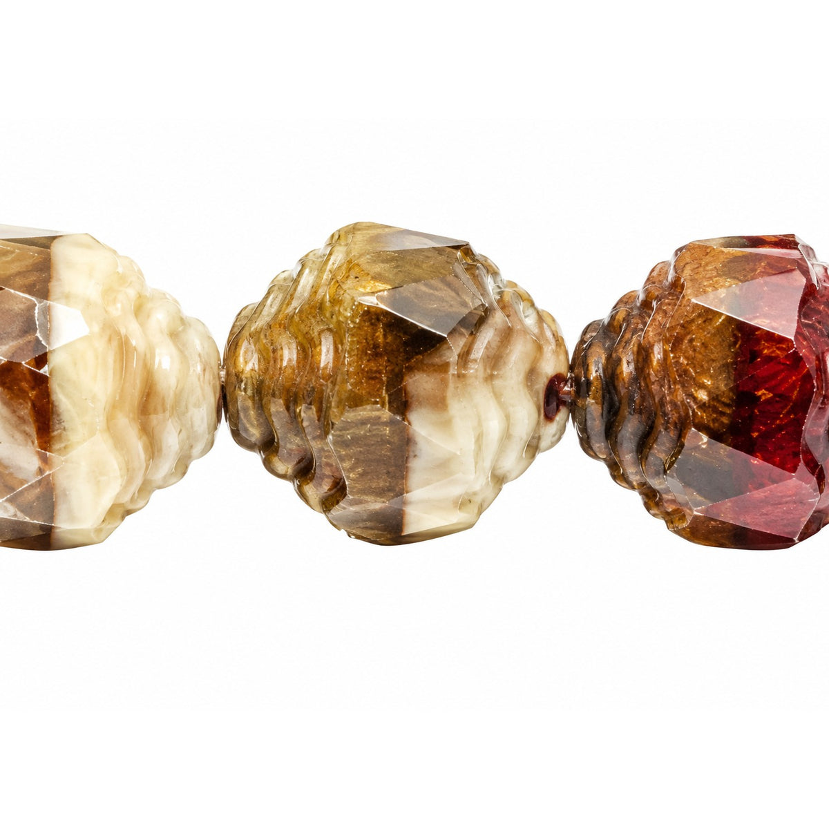 Special Cut Faceted Fire Polished Beads, X1154 (x1154), Glass, Czech Republic