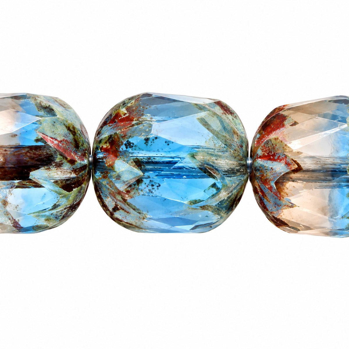 Faceted Fire Polished Beads Special Cut, X2301 Stain Strong (x2301-86805), Glass, Czech Republic