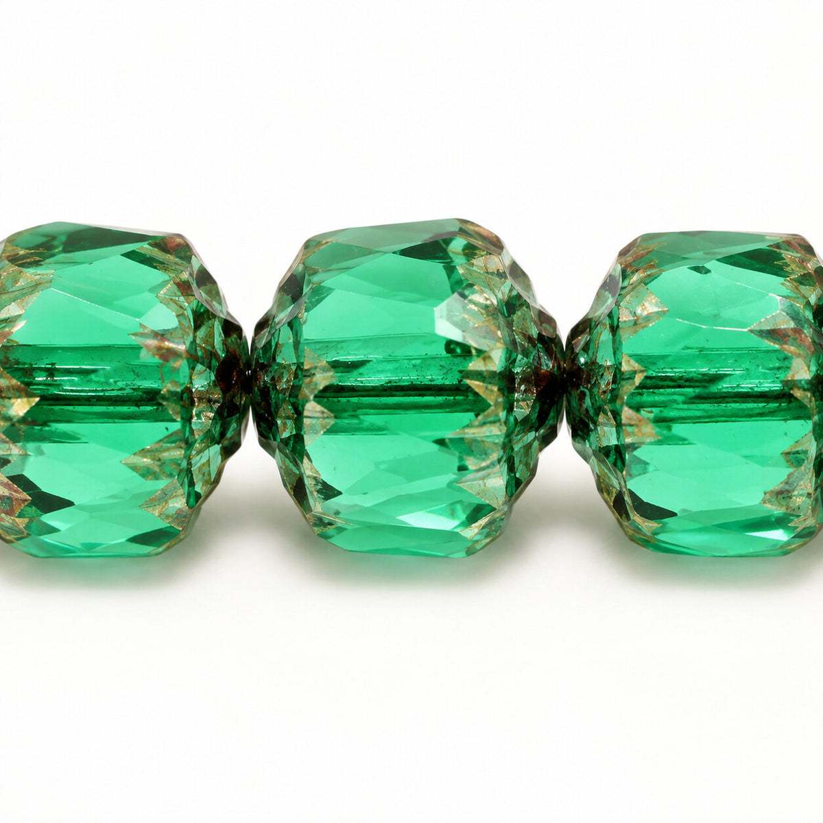 Cathedral Faceted Fire Polished Beads, 50640 Purple (50640-15726), Glass, Czech Republic