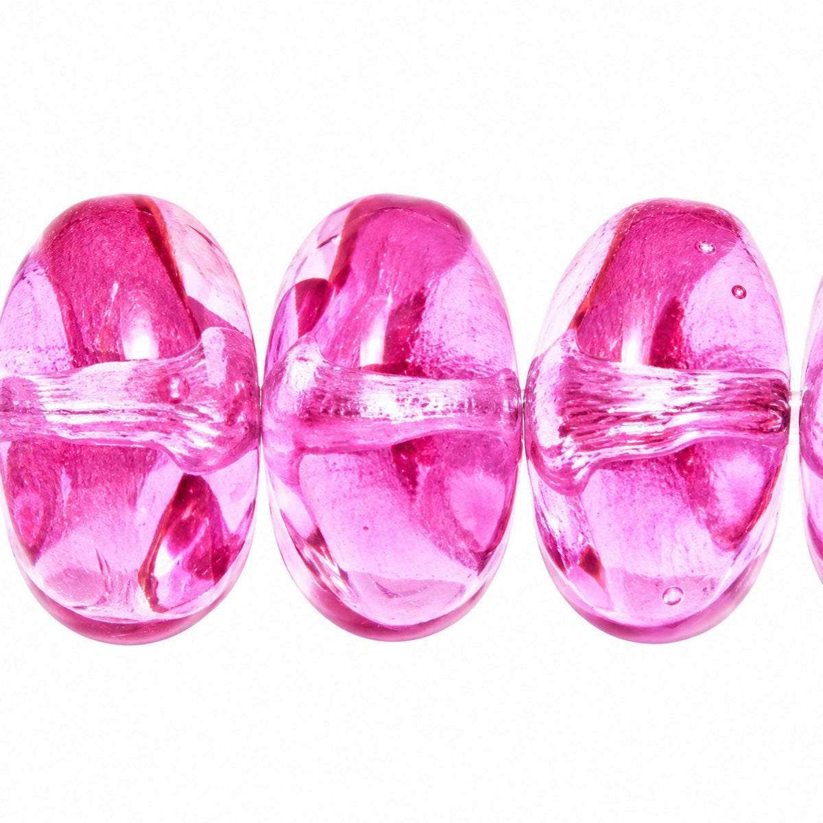 Pressed Rondelle Beads, 70480 (70480), Glass, Czech Republic