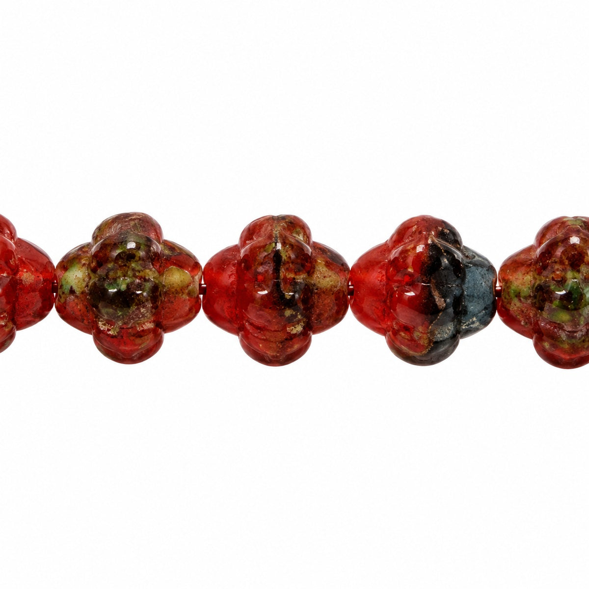 Spinner Beads, X2073 (x2073), Glass, Czech Republic