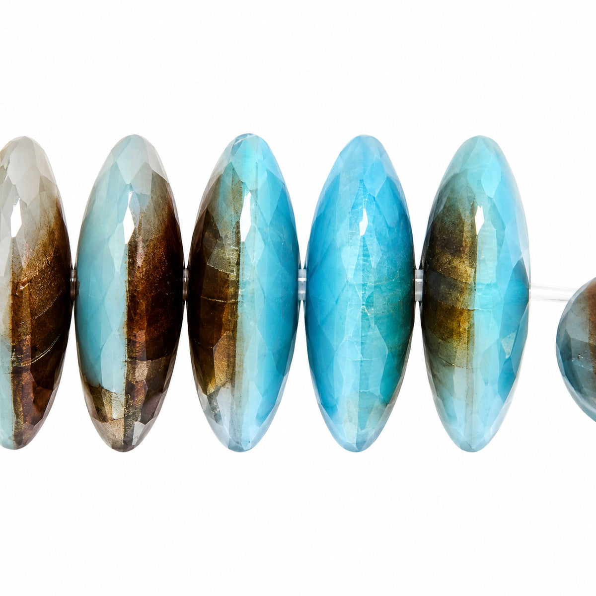 Lentil Round Beads, X1609 (x1609), Glass, Czech Republic