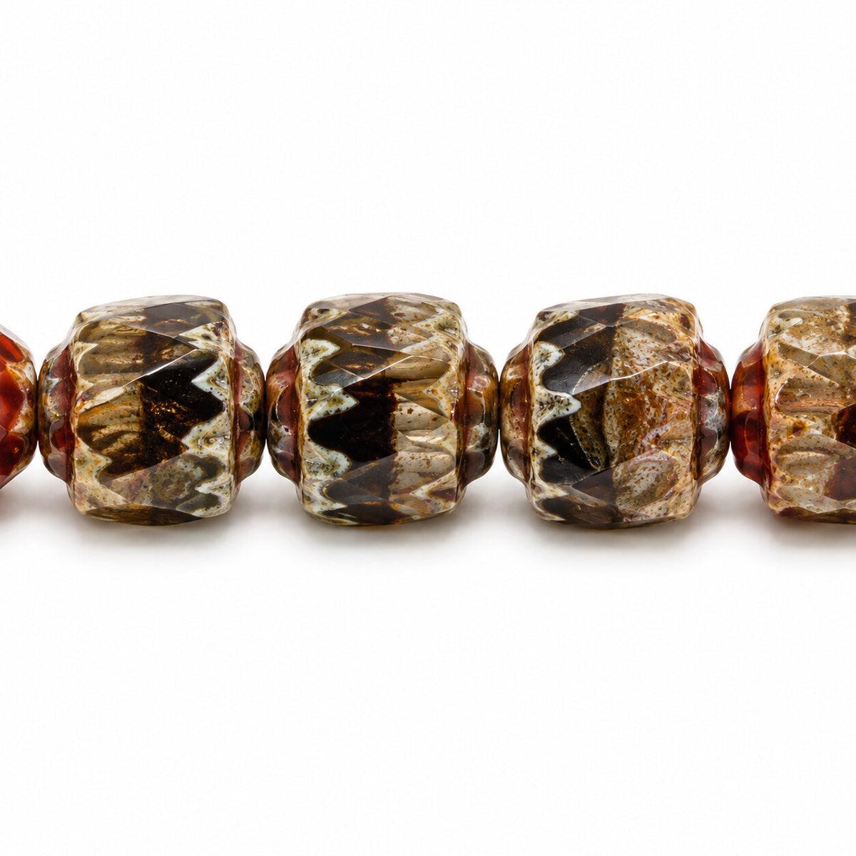 Cathedral Faceted Fire Polished Beads, X3020 Stain Strong (x3020-86805), Glass, Czech Republic