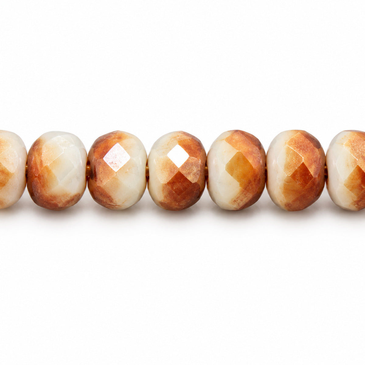 Special Cut Faceted Fire Polished Beads, Chalk White 29131 (03000-29131), Glass, Czech Republic