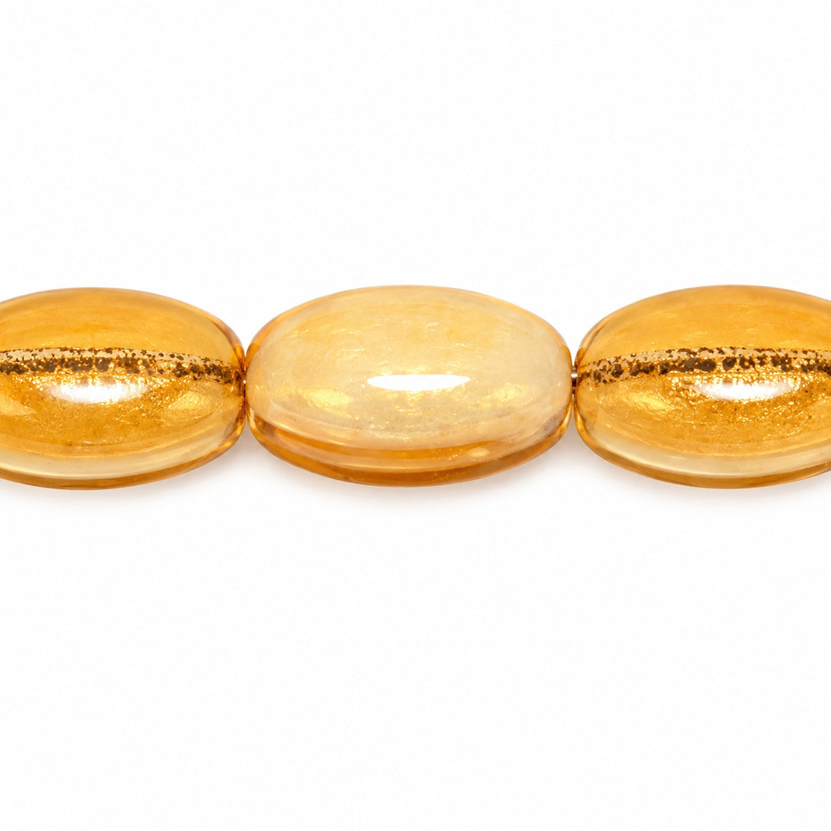 Oval Beads, X1925 47904 (x1925-47904), Glass, Czech Republic