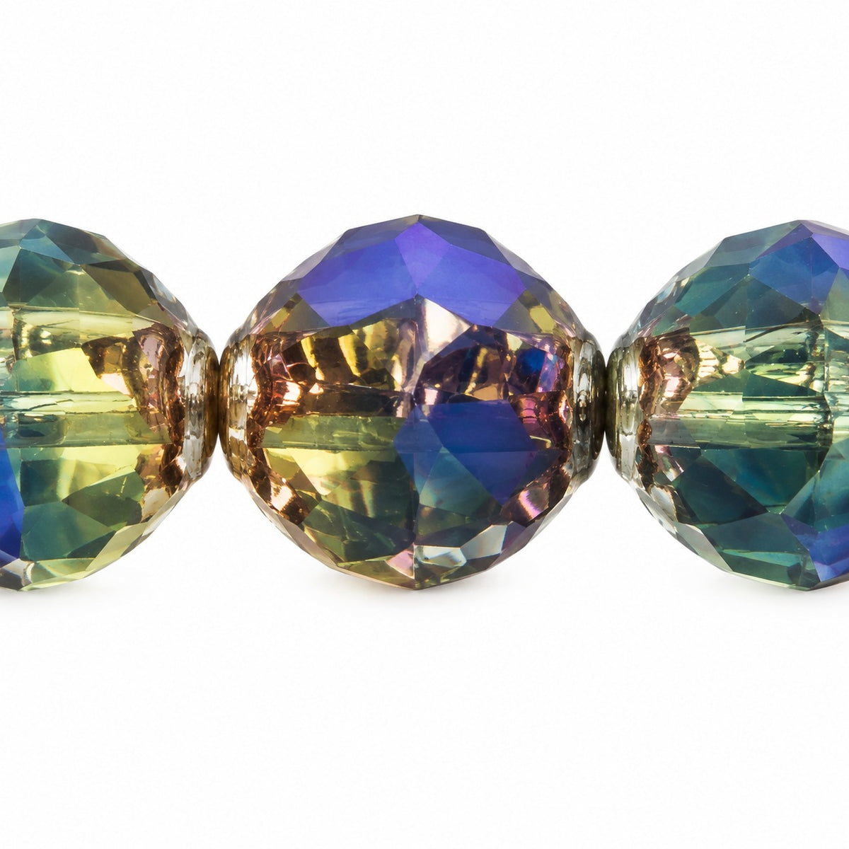 Wasp Special Cut Faceted Fire Polished Beads, X1518 Picasso (x1518-43400), Glass, Czech Republic