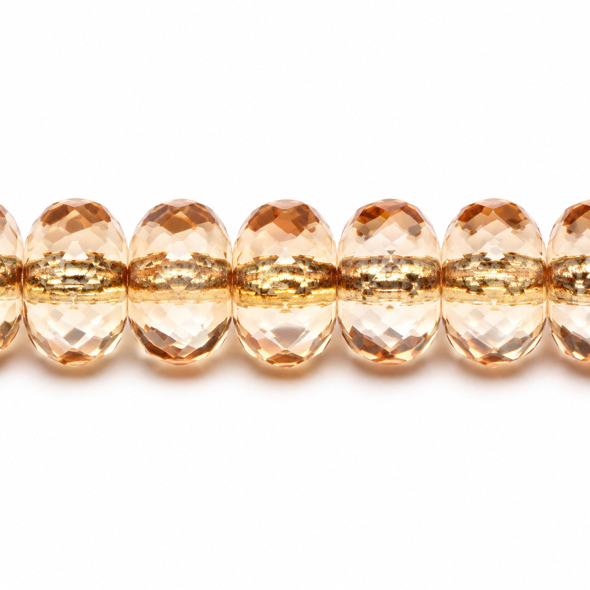 Special Cut Faceted Fire Polished Beads, Crystal Luster Brown Full Coated (00030-14413), Glass, Czech Republic