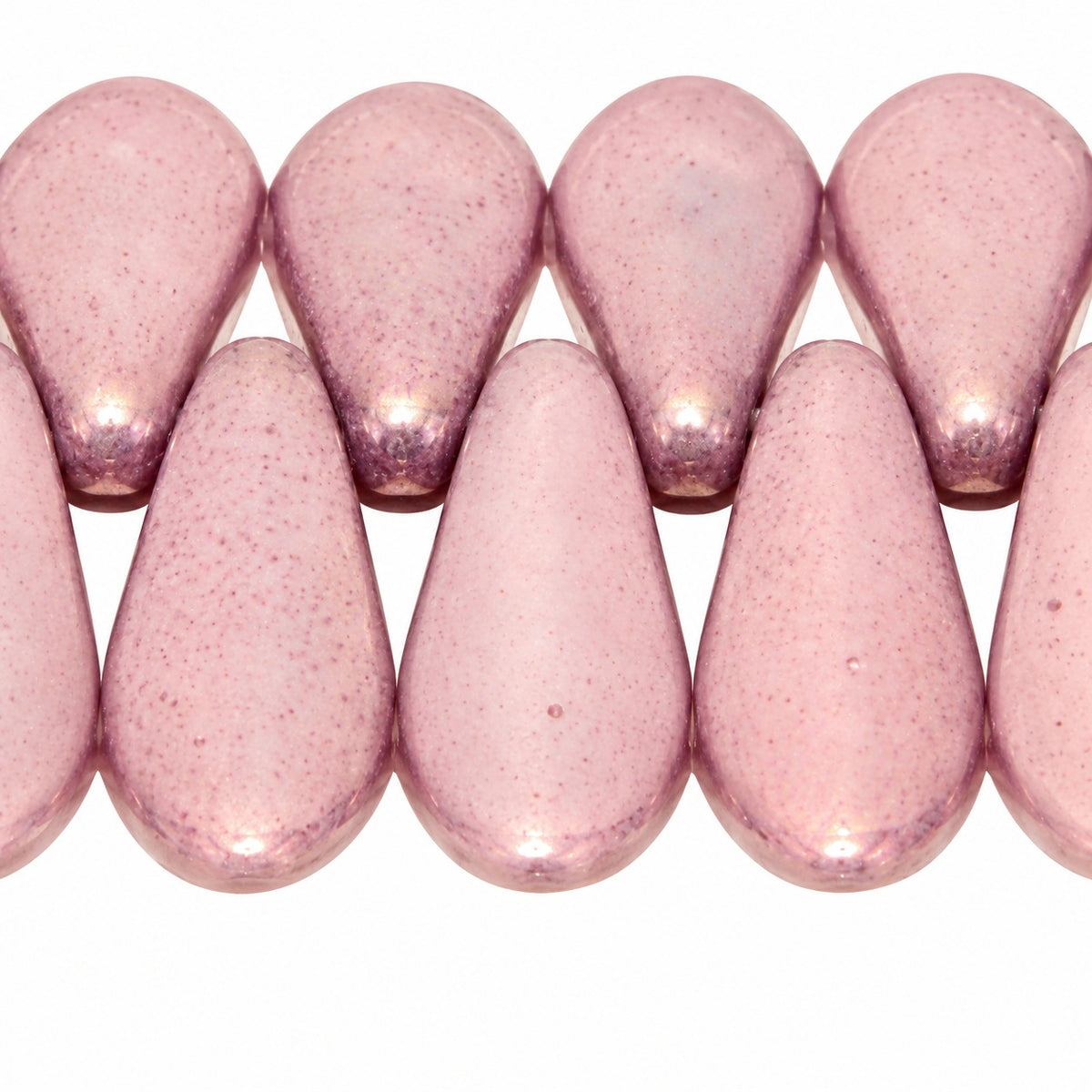 Dagger Beads, White Purple (02010-15726), Glass, Czech Republic