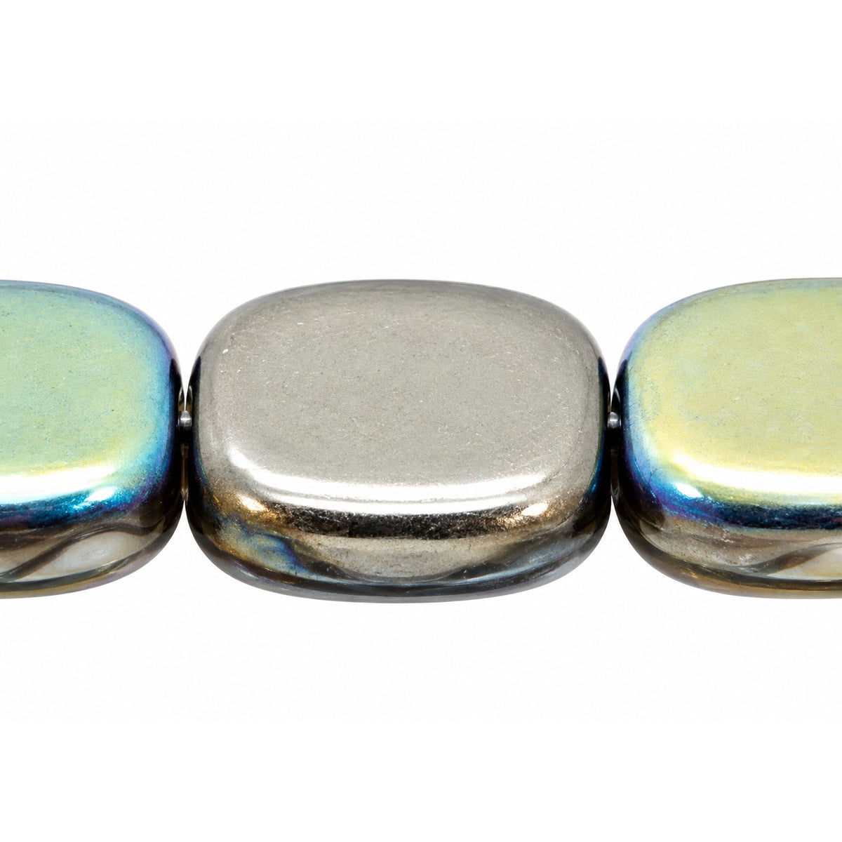 Shaped Pressed Beads, Crystal 98555 (00030-98555), Glass, Czech Republic