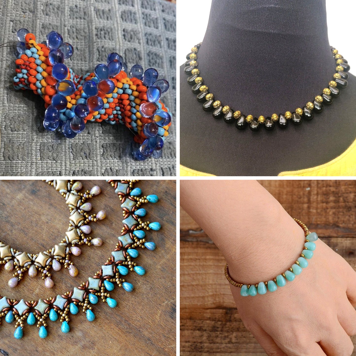 泪珠梨形捷克玻璃珠,6x9 毫米,水晶银拉布拉多半涂层