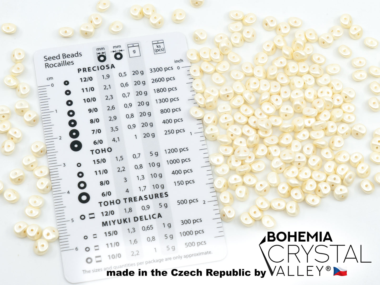 Es-o 2 孔圆珠(如 SuperDuo)淡黄色 (25039),玻璃,捷克共和国