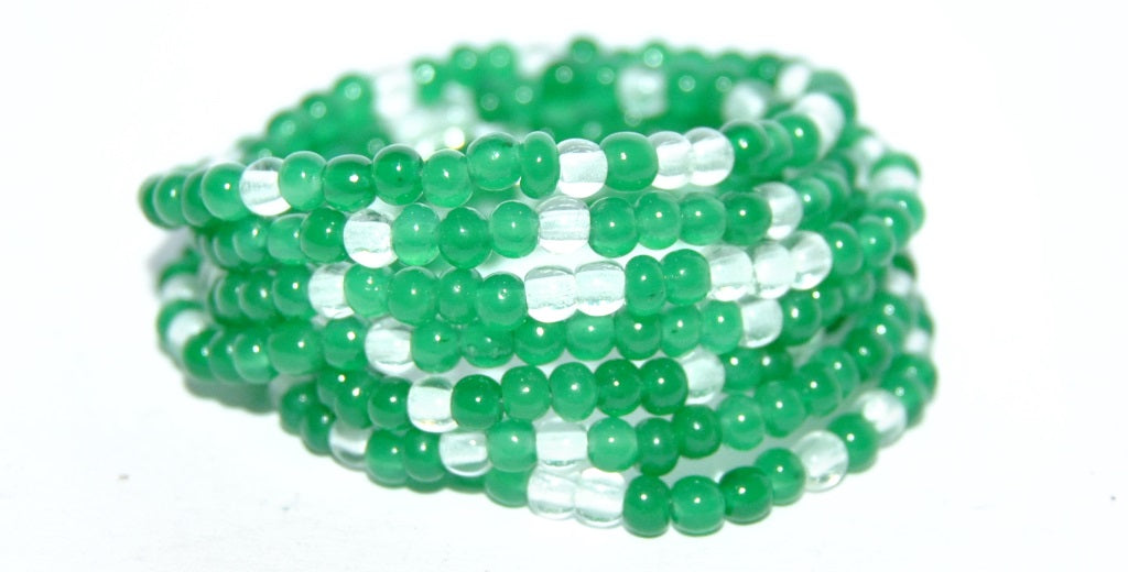 Round Pressed Glass Beads Druck, Mixed Colors (3-MIX), Glass, Czech Republic ~ STRANDED