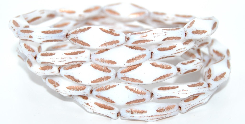 ファセットオーバル、星型押しガラスビーズ、白銅張り(02010-54200)、ガラス、チェコ共和国~STRANDED