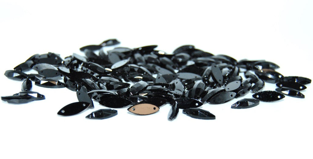 ガラスクリスタルラインストーン、縫い付け穴付き、ガラス、チェコ共和国