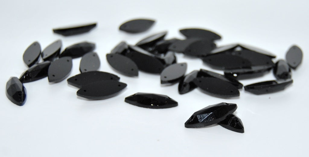 ガラスクリスタルラインストーン、縫い付け穴付き、ガラス、チェコ共和国