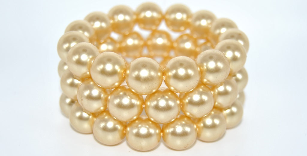 Round Pressed Glass Beads Druck, Wax 2 (12-WAX-2), Glass, Czech Republic ~ STRANDED