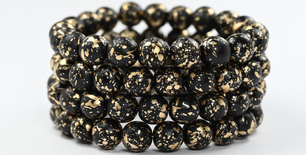 丸型プレスガラスビーズ Druck、ホワイト不透明ベージュ (02010-13010)、ガラス、チェコ共和国