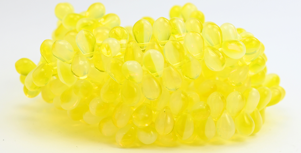 梨形压花玻璃珠,10008001 (010008001),玻璃,捷克共和国