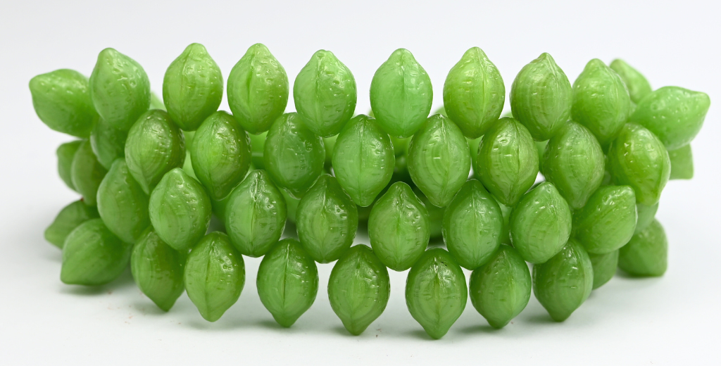 OUTLET 10 grams Lemon Beads, Opal Green (51020), Glass, Czech Republic
