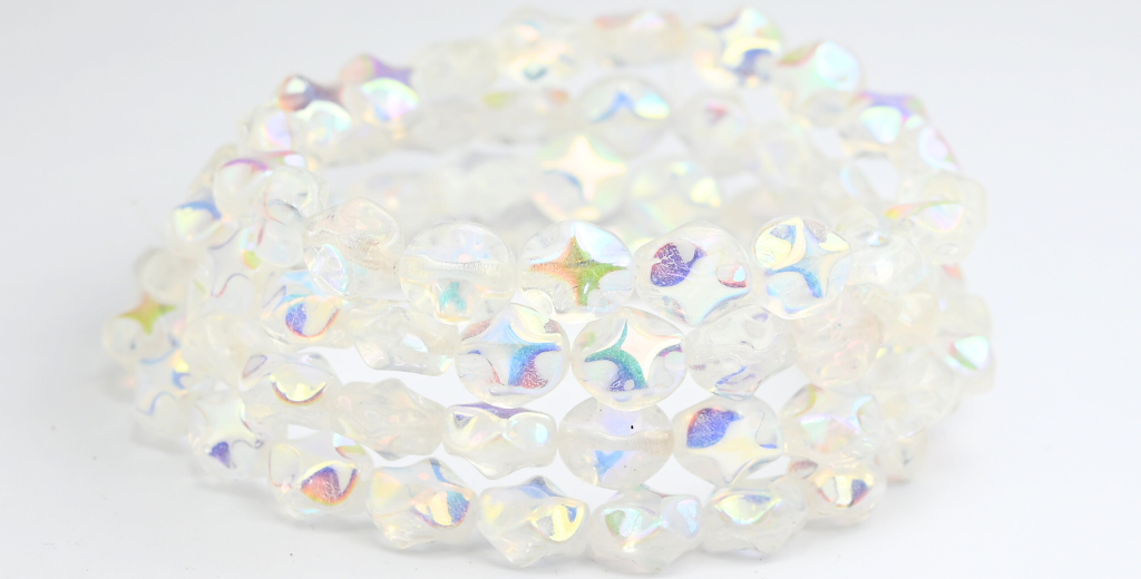 大きな形のビーズ、クリスタルAb(00030-AB)、ガラス、チェコ共和国