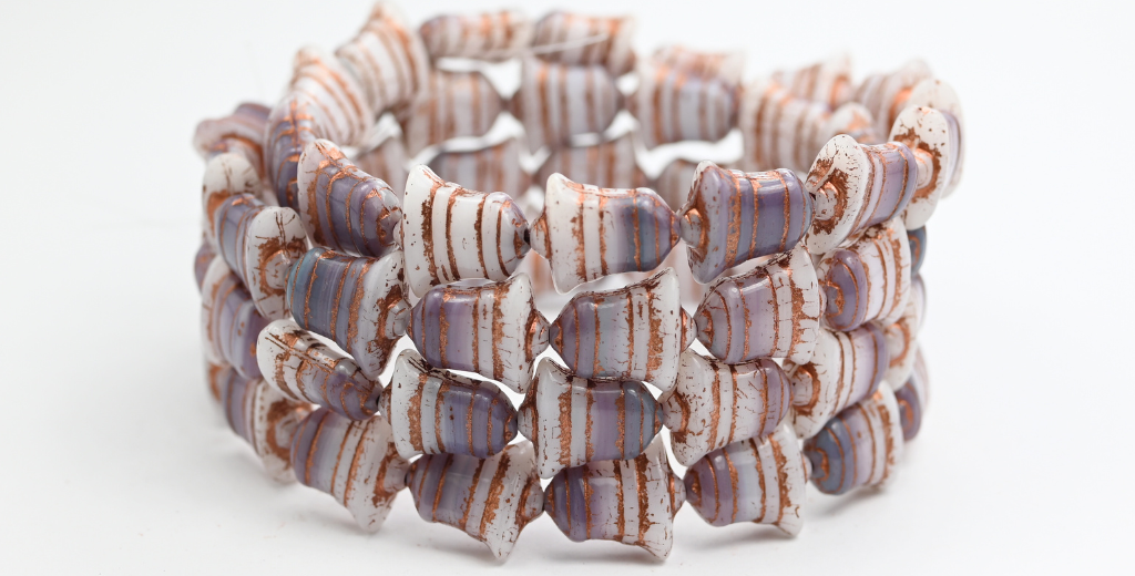 フラットベルビーズ、20102303 銅張り(020102303-55307)、ガラス、チェコ共和国