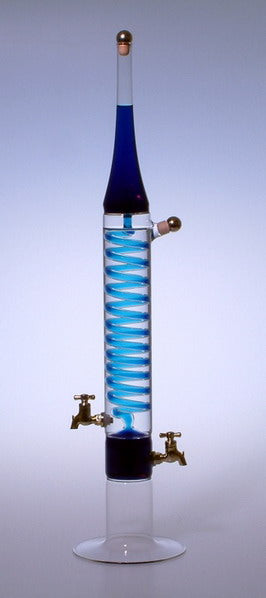 带螺旋的空瓶 Giga,玻璃,捷克共和国