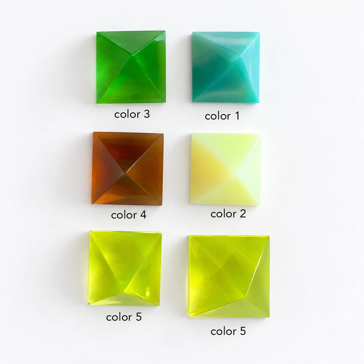 1 pc Uranium Polished Pyramid (small 30mm), Color 3 - Green Transparent, Glass, Czech Republic, OUTLET