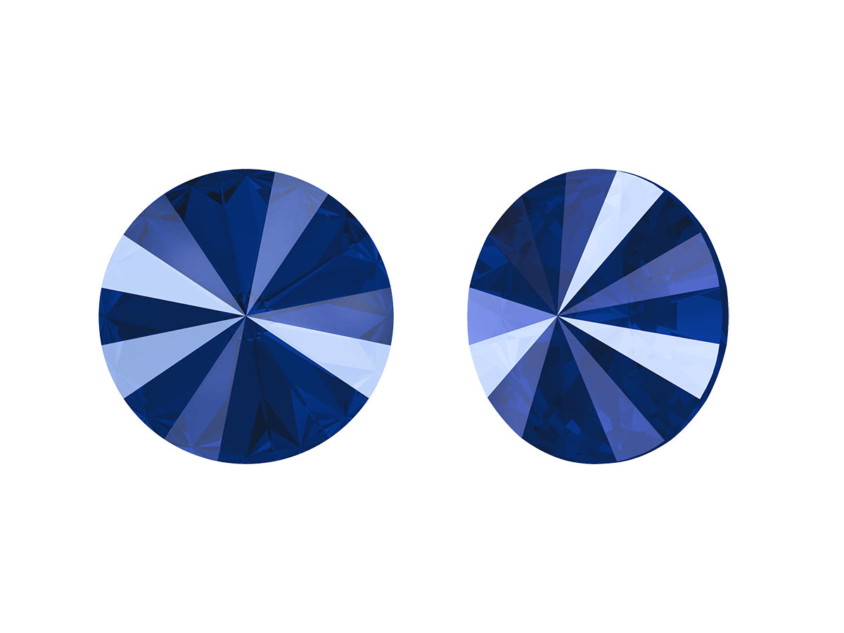 SWAROVSKI CRYSTALS Stones Rivoli 1122 Chaton Royal Blue Crystal Glass Austria