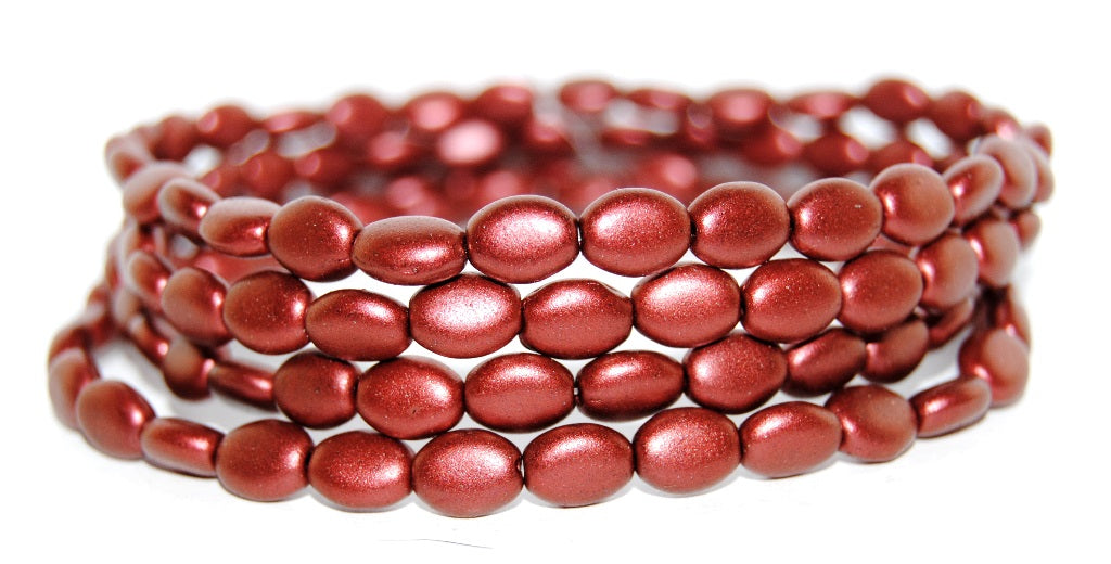 Oval Pressed Glass Beads, 2301890 (2301890), Glass, Czech Republic