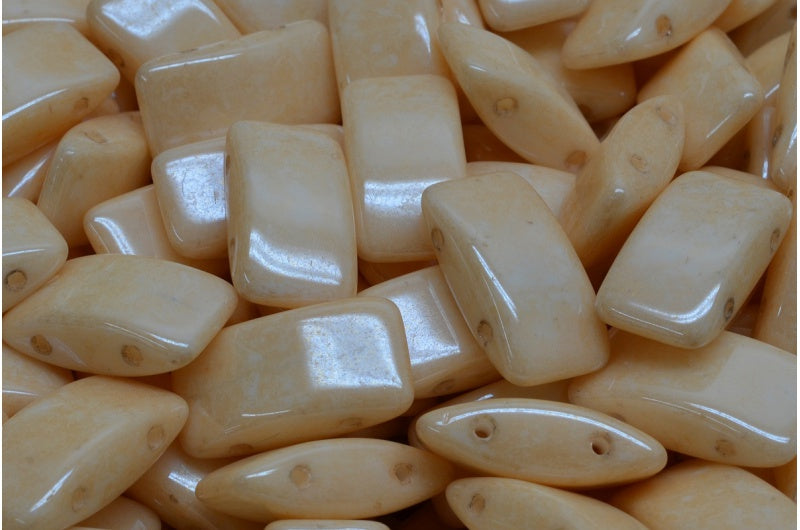 Carrier Beads,白色光泽棕色全涂层 (02010-14413),玻璃,捷克共和国