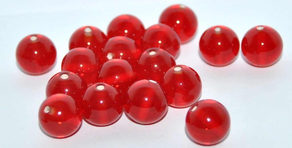 Czech Glass Hand Made Round Lampwork Beads, (M), Glass, Czech Republic