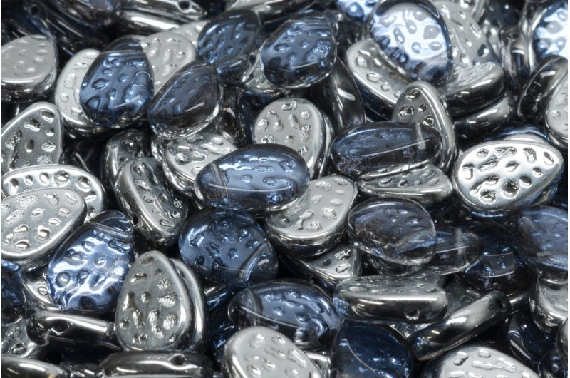 フラット ドッティ ティアドロップ ビーズ、クリスタル 26901 (00030-26901)、ガラス、チェコ共和国