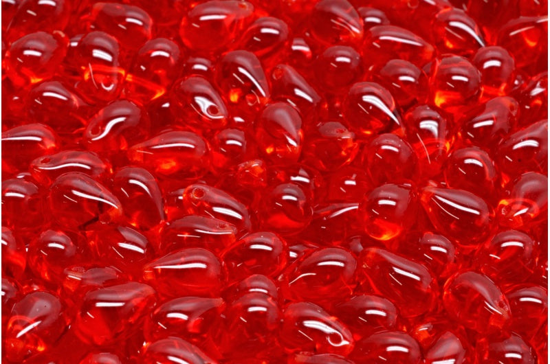 ドロップビーズ、ライトサイアム(90070)、ガラス、チェコ共和国