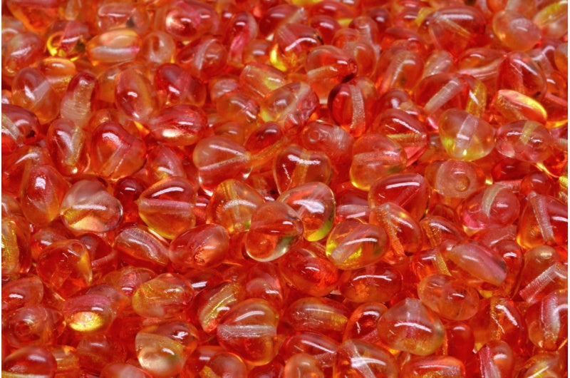 ハートビーズ、クリスタル 48001 (00030-48001)、ガラス、チェコ共和国