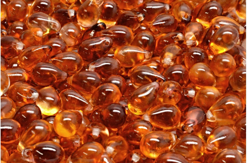 ドロップビーズ、クリスタル 48028 (00030-48028)、ガラス、チェコ共和国