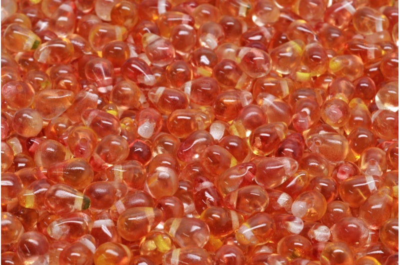 ドロップビーズ、クリスタル 48001 (00030-48001)、ガラス、チェコ共和国