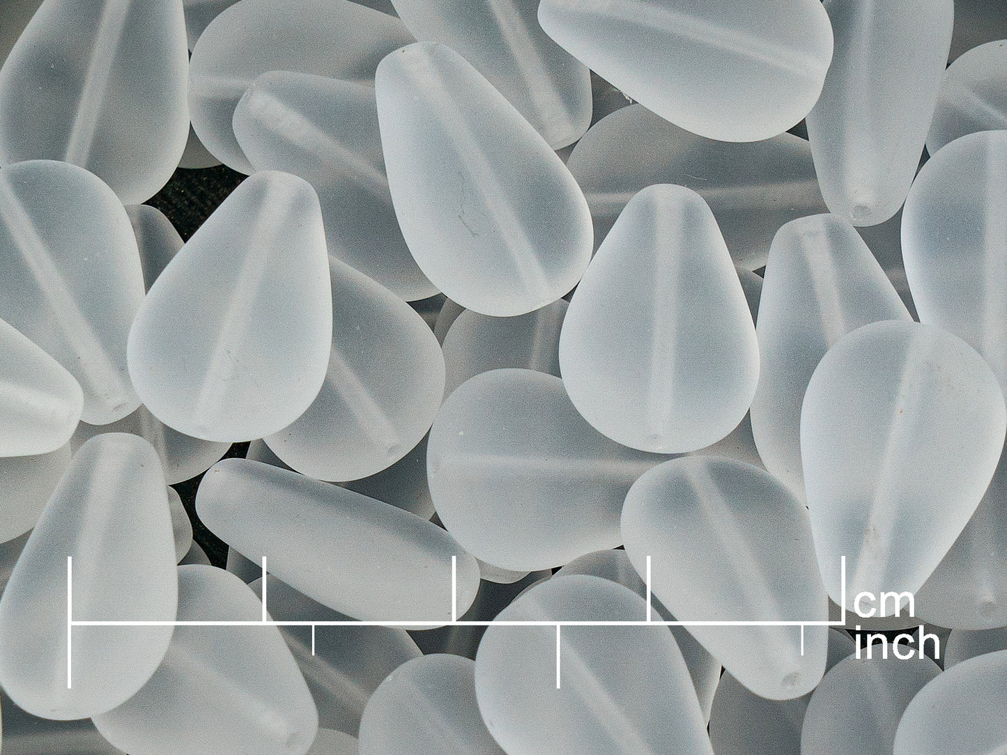 OUTLET 250g Pressed Czech Glass Beads, 7 mm, Crystal Matte (111-59001-07x07-00030-84110)