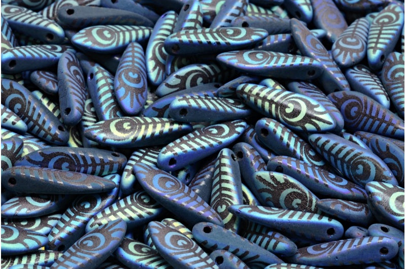 ダガービーズ、ブラック 28773 LE (23980-28773-LE)、ガラス、チェコ共和国