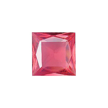 Square Faceted Pointed Back (Doublets) Crystal Glass Stone, Pink 23 Milky Colours (Milky-Rose), Czech Republic