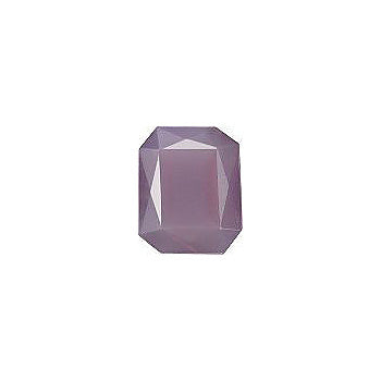 Octagon Faceted Pointed Back (Doublets) Crystal Glass Stone, Violet 16 Pearl Colours (02401), Czech Republic