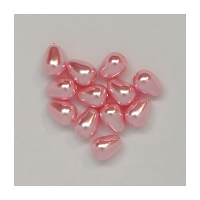 Pearl Immitaion Glass Beads Pink Glass Czech Republic