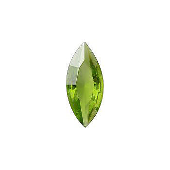 Navette Faceted Pointed Back (Doublets) Crystal Glass Stone, Light Green 5 Transparent (50270), Czech Republic