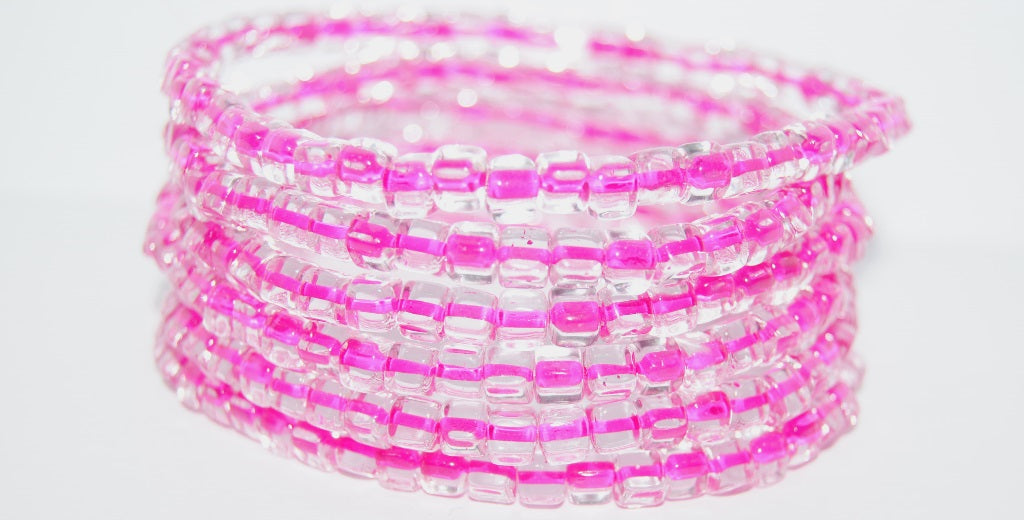 Cube Pressed Glass Beads, Crystal 44877 (30 44877), Glass, Czech Republic