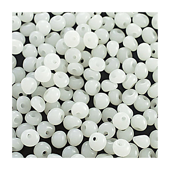 PRECIOSA seed beads drops rocailles (like MAGATAMA beads) Black Glass Czech Republic