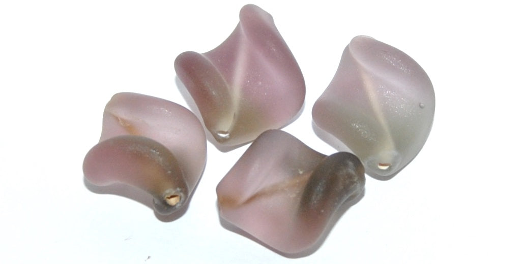 Leaf Lampwork Glass Handmade Beads, (B), Glass, Czech Republic