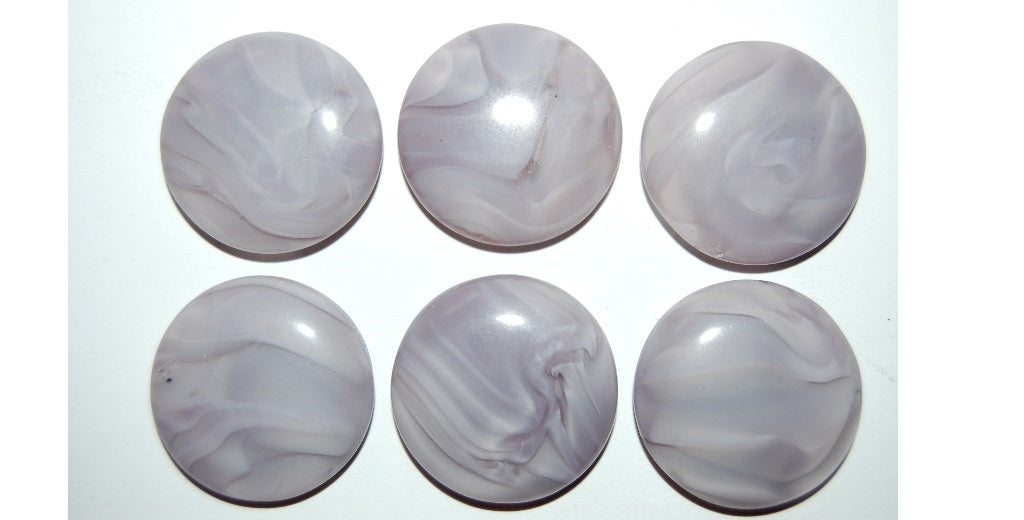 Cabochon Round Flat Back, (), Glass, Czech Republic