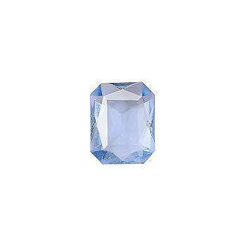 Octagon Faceted Pointed Back (Doublets) Crystal Glass Stone, Aqua Blue 7 Transparent (30000), Czech Republic